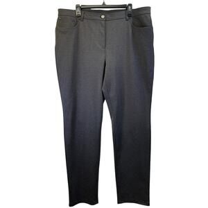 So Slimming By Chico's Womens 3 XL/16 Gray Elastic Waist Office Wear Pants FLAW